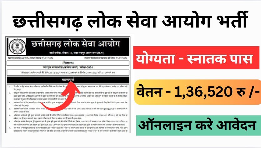 CG PSC Civil Judge Bharti